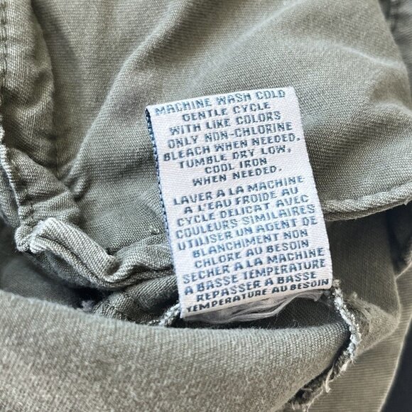 Sebby Military Utility Jacket Sweatshirt Medium Olive Army Green 90s Grunge - Picture 15 of 16